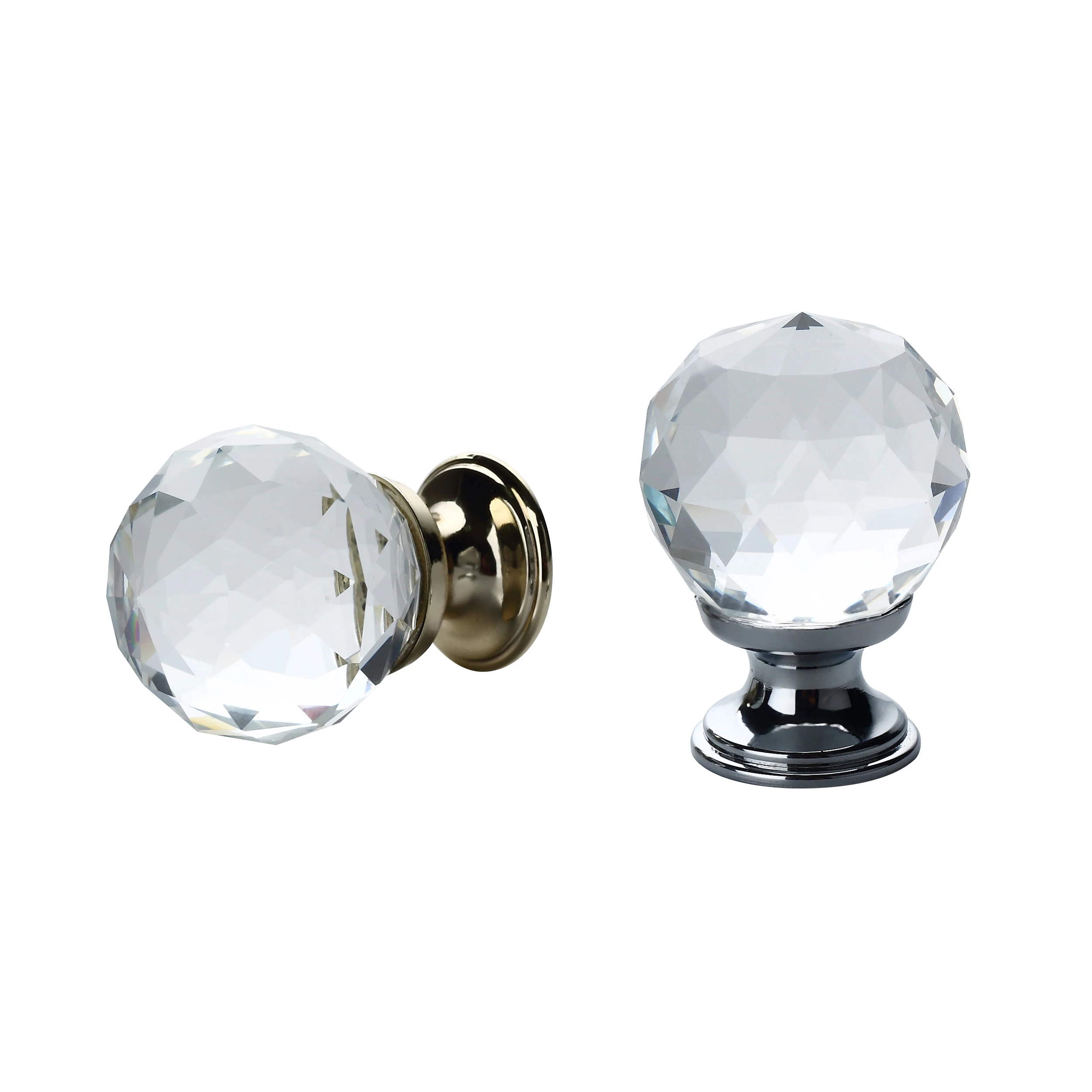 Wholesale elegant stylish shiny crystal cabinet knobs