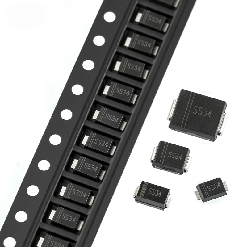 SS12 SS14 SS16 SS24 SS34 SS36 SS54 SMD Schottky Diode SS120 SR540 SR240 1N5817 1N5819 1N5822 1N5824 SMA SMAF SMB SMC