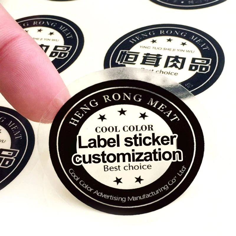 Custom Printing All Kinds Of Self Adhesive Label Stickers Transparent PVC Bottle Stickers