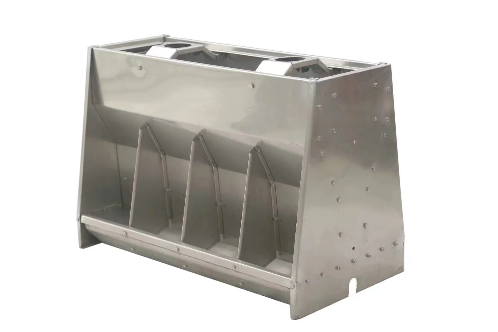 304 Stainless steel single side 5 hole nursery pig feeder used for pig feeding system in pig farm