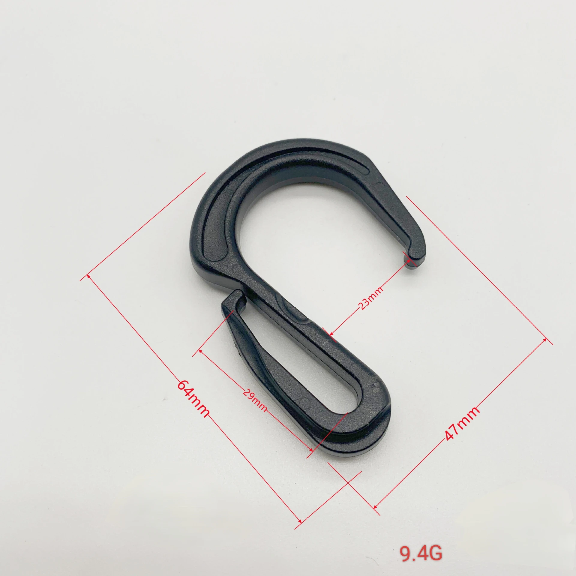 64mm*47mm Plastic S Hook Clips Elastic Rope Hooks Nylon Mesh Hooks Suitable for Cargo Net Elastic Net Truck Organizer