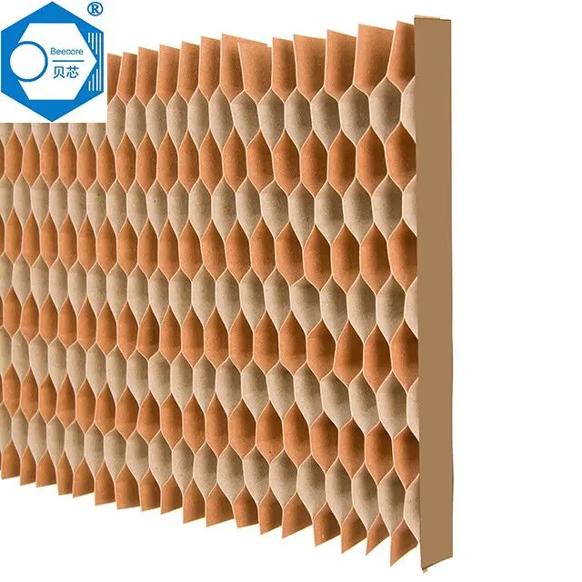 Flame retardant white honey comb paper for filling door