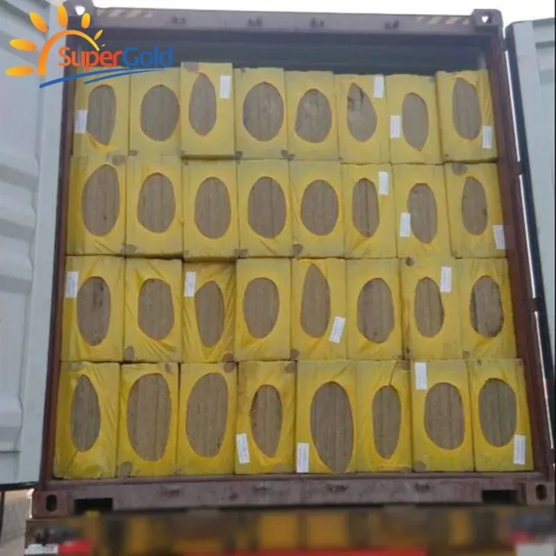 SuperGold 50mm Plaque de laine de roche exterieure ignifuge et isolation sonore rock wool insulation