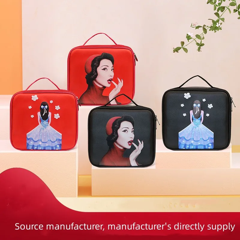 Large Makeup Travel Bag Organizer Makeup Case Portable Professional Cosmetic Brush Makeup Supplies Storage Box