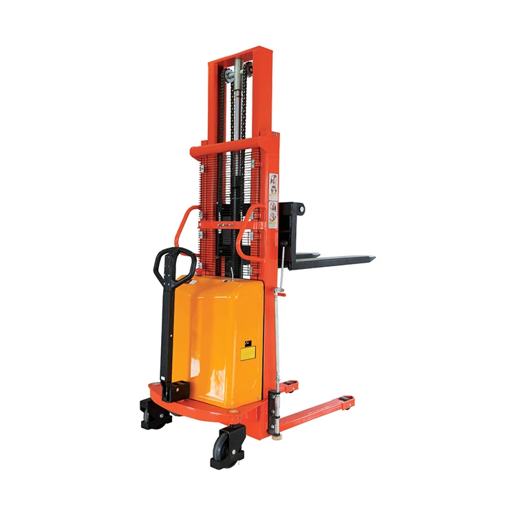 China Manufacturer Electric Auto Stacker 425 Kg Stacker Pump Max Lift Provided Forklift Semi Electric Stacker
