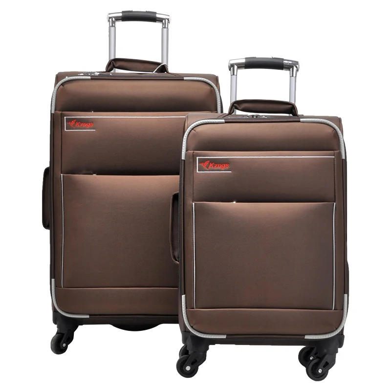 Factory wholesale 3pcs soft nylon suitcase cabin travel luggage trolley bag carry on luggage set for travel business