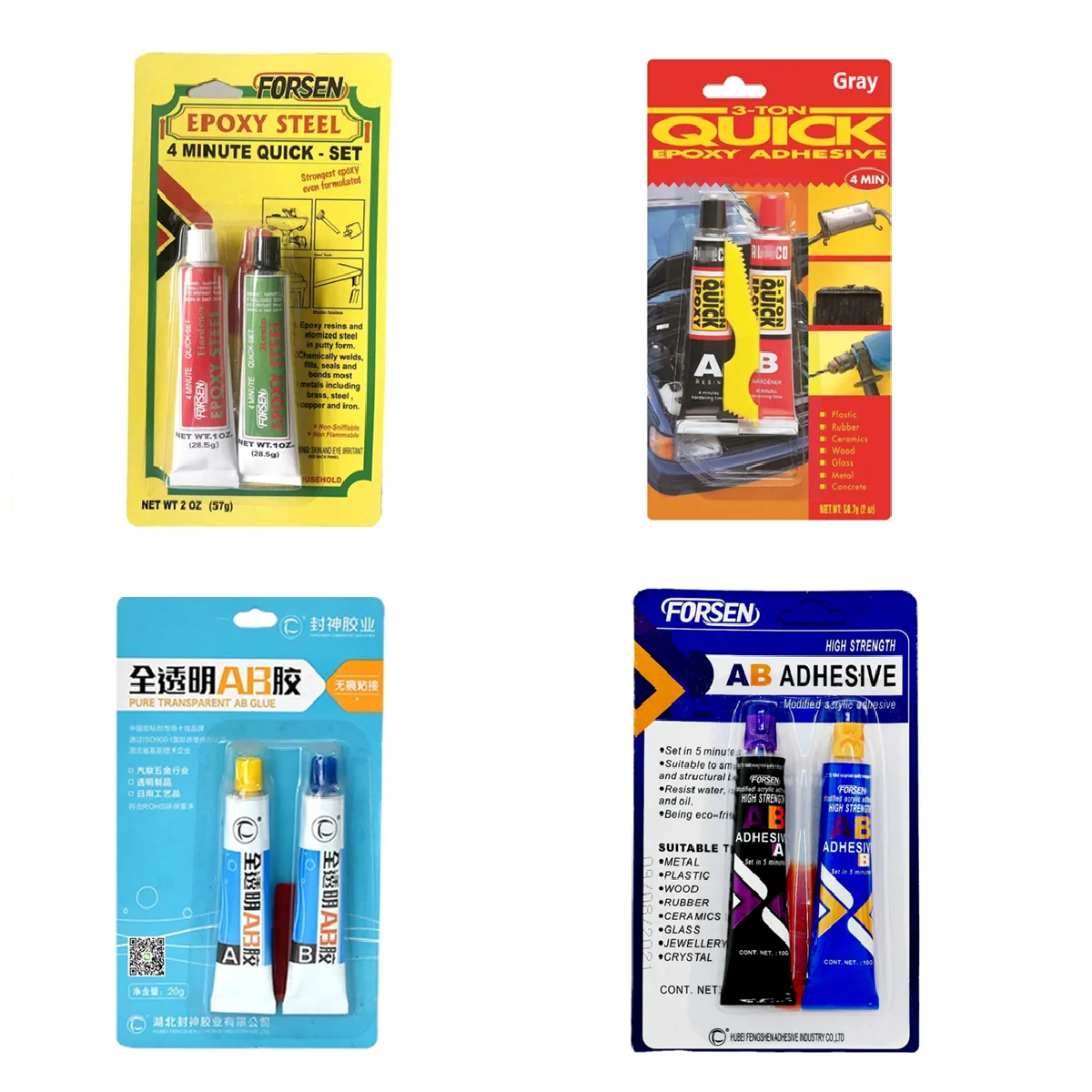 Custom Epoxy Steel Glue China Facoty AB Glue Epoxy Resin