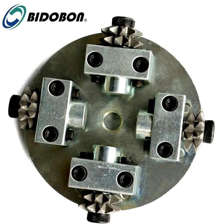 Factory Supply 150mm 6inch Star Type Diamond Bush Hammer wtih 3 roller for Granite