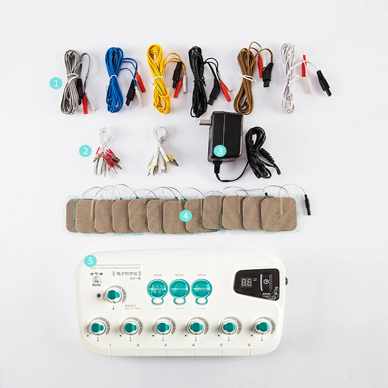 Upgrade Acupuncture Muscle Stimulator Device Acupoint Electronic Acupuncturist 6 output Acupressure Relax Apparatus EMS Massager