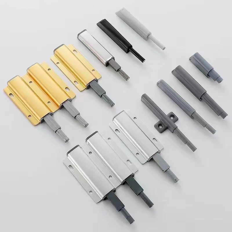 Magnetic push hardware cabinet Door catch fittings cabinet door push to open fitting Plastic Push to open Cabinet latch