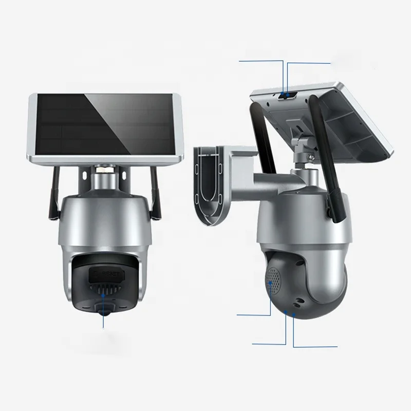 Solar Cell Panel 128G Memory Card Network Security Surveillance System Solar Powered Wifi Security Camera