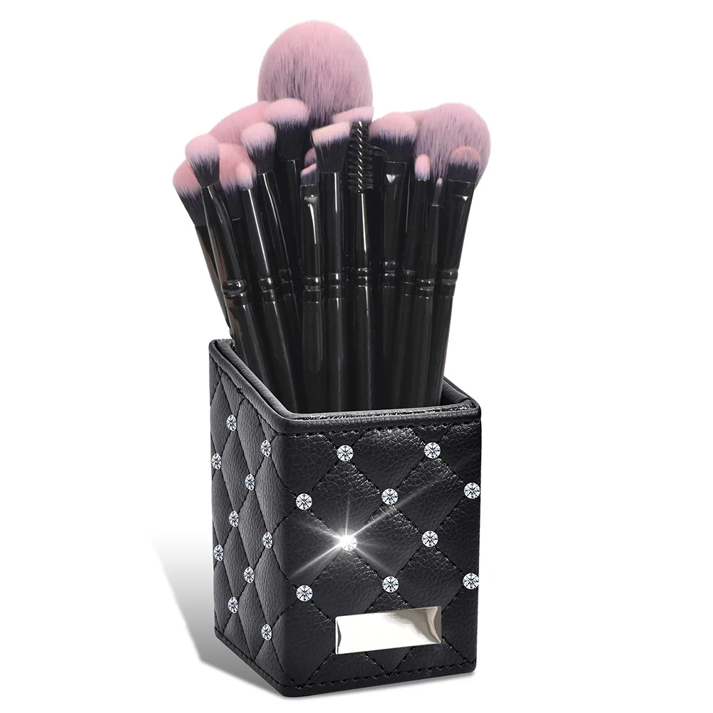 Luxury Package Set Of 18pcs Super Professional Black Make UP Cosmetics Brush Kit Beauty Accessories Customized