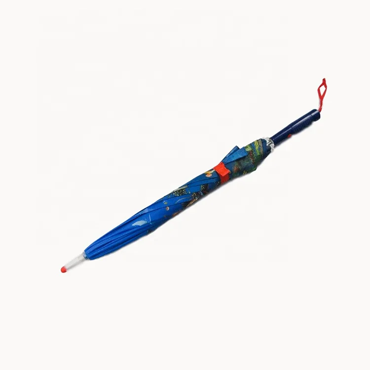 Customize logo prints hot sale LED lighted rain umbrella light with shining led flying flashlight automatic umbrella for kids