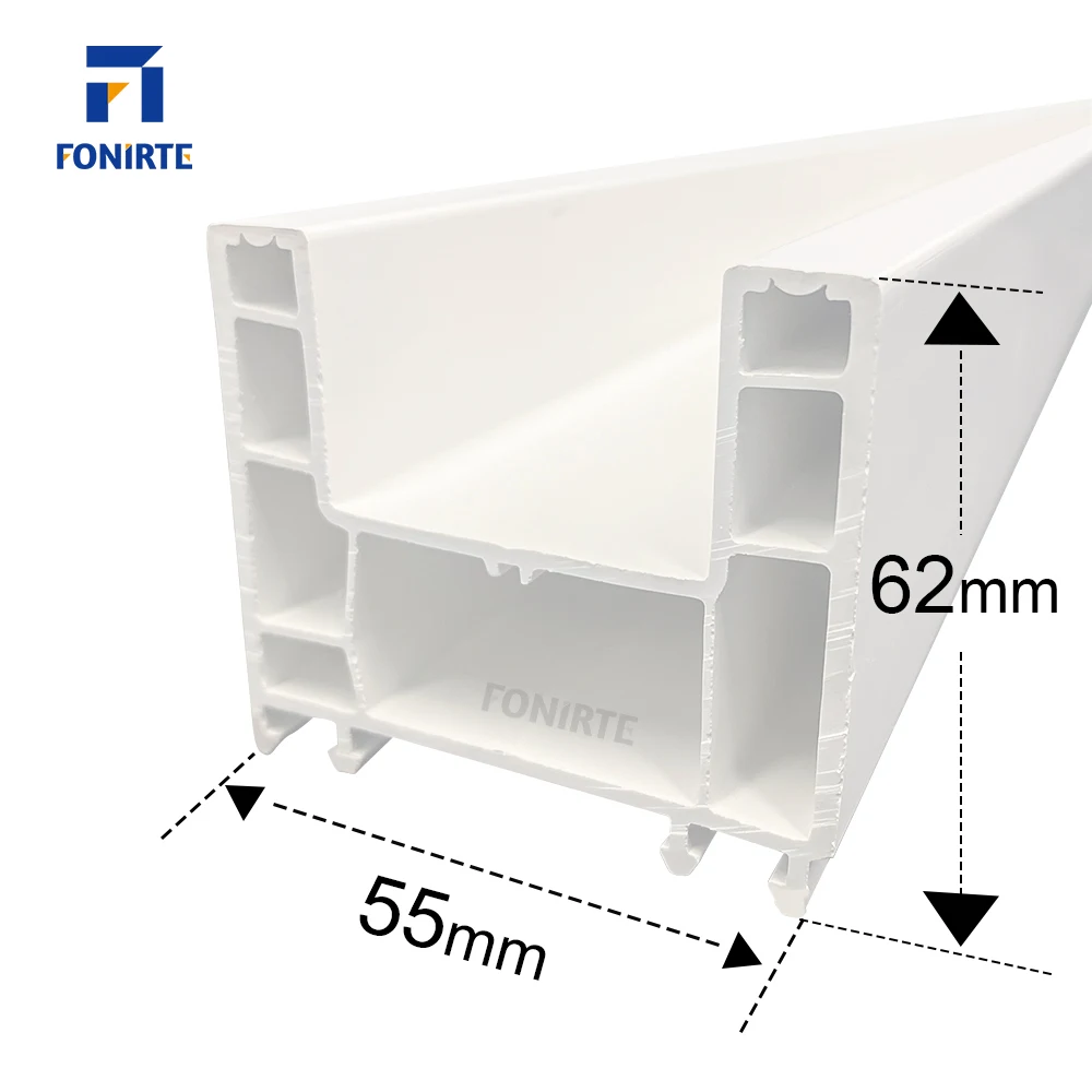 60mm sliding white white pvc upvc profile