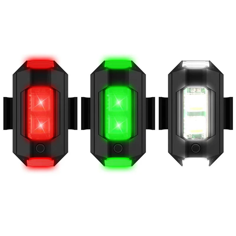 Super Lightweight Mini 3 Color Drone Strobe LED Lights For Street Motorcycle DJI Mini/Mavic Air 2 Pro Phantom Inspire Matrice