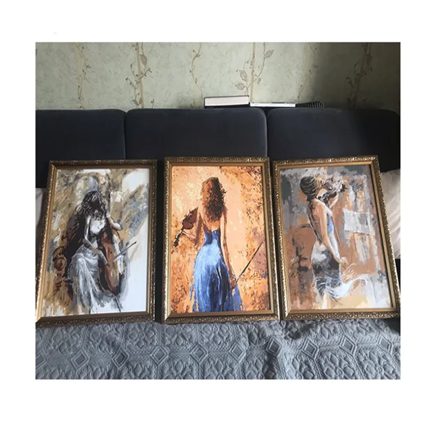 Картина по номерам краски балетные костюмы для танцев DIY Холст Картина ручная роспись маслом музыка для домашнего украшения стены искусства