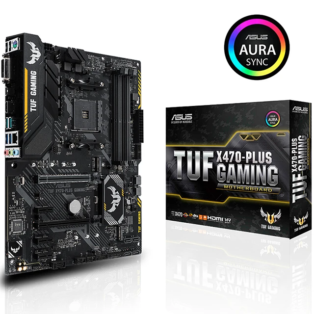 For ASUS TUF X470-PLUS GAMING with cpu amd X470 computer game motherboard atx support ddr4 Asus desktop mother board