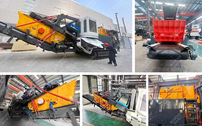 100-200t/h Crawler Impact Crusher Price Portable Limestone Granite Ballast Andesite Construction waste Rock Stone Mobile Crusher