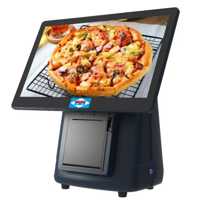 6 USB Ресторан все в одном емкостный сенсорный экран pos машина с 58 мм принтер