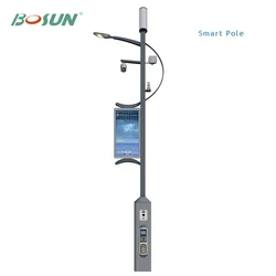 Cloud platform intelligent for smart street light pole with WiFi/ CCTV/ Charging pile/ Alarm / Environmental monitoring