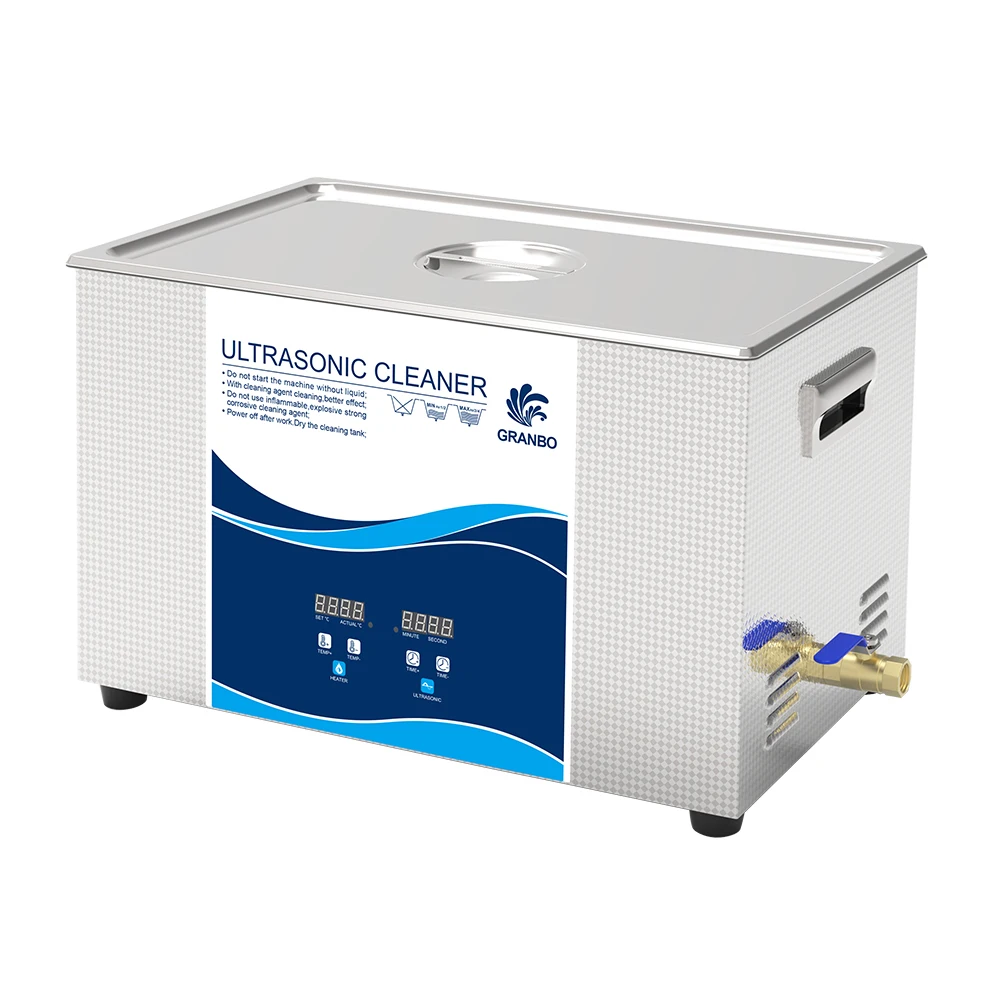 Granbo Ultrasonic Cleaner 900W 40khz 30L Tank for Industrial Parts Motor Parts Oil Stains Ultrasonic Cleaning