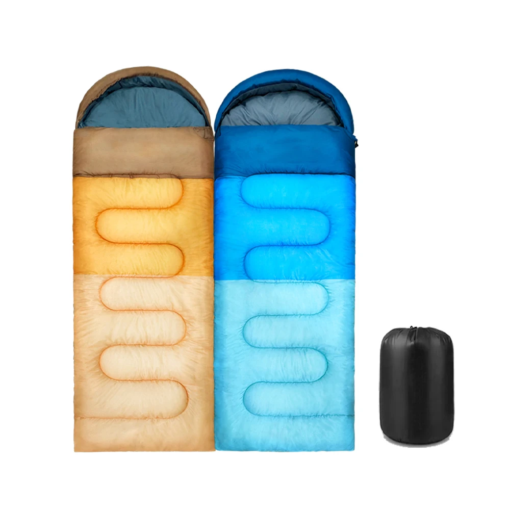 Hot Selling Customization Winter Warm Portable Envelope Type Camping Hiking Sleeping Bag