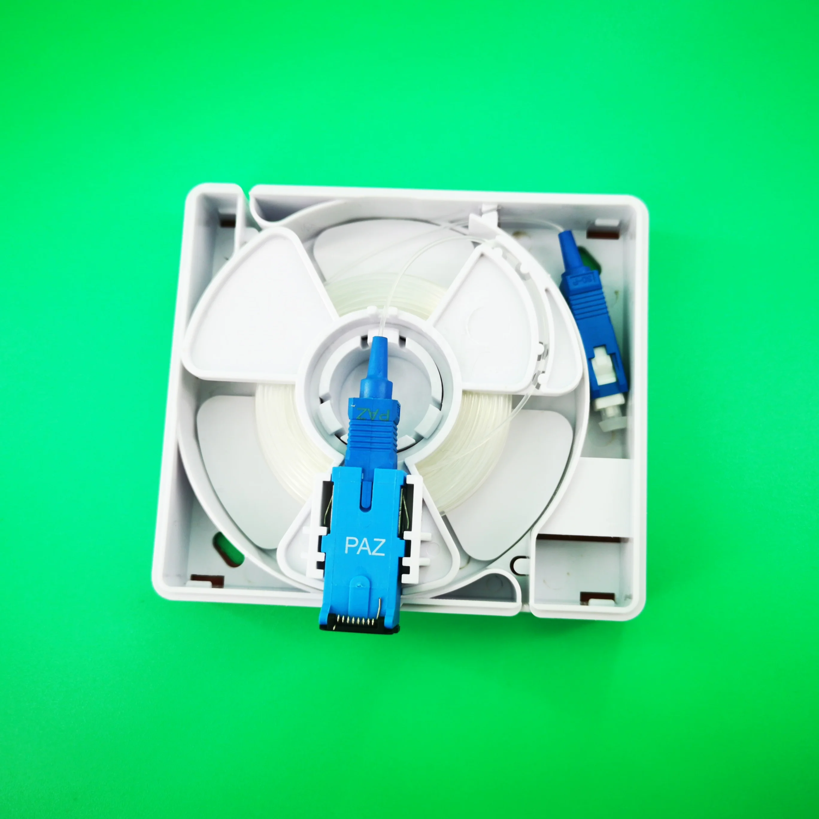 Fiber Optic Invisible Cable G657A2 0.9MM Wall Mounted Desk Rolling Socket Indoor FTTH Terminal Box