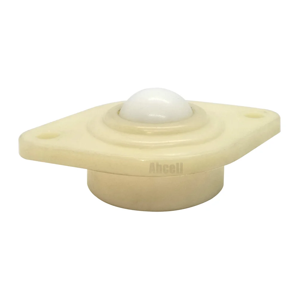 NL-19A Flange 19mm POM Nylon Omni Ball Plastic Bearing Roller Caster Omniball Wheel ABS Ball Transfer Unit