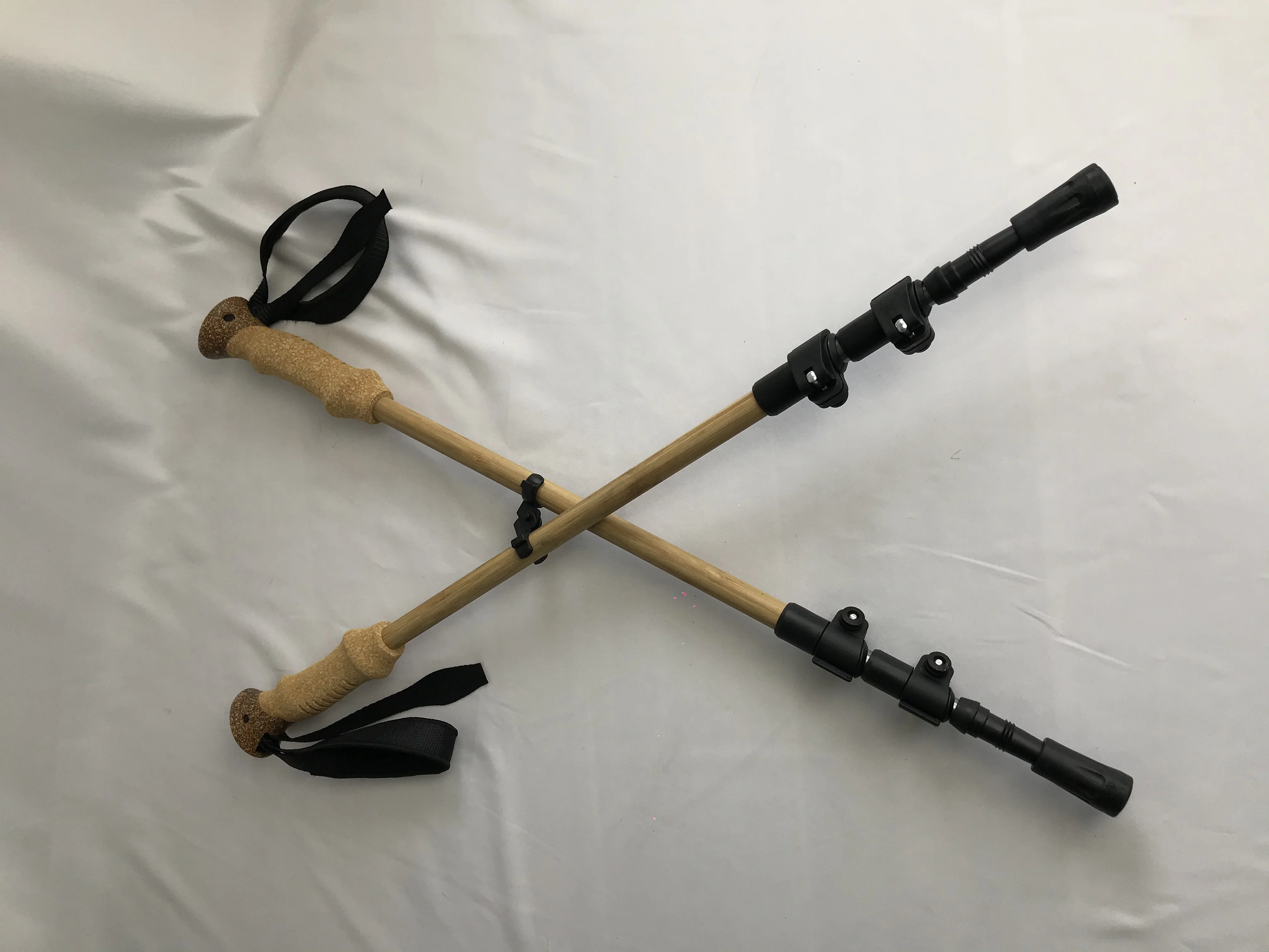 High Quality lightweight nordic cork handle best trekking pole hiking walking sticks for sale