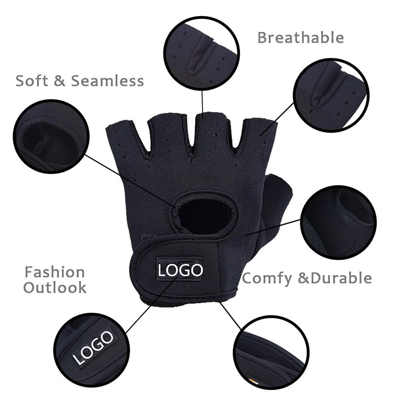 Дышащие и нескользящие спортивные перчатки для фитнеса и тяжелой атлетики для спортзала для мужчин и женщин