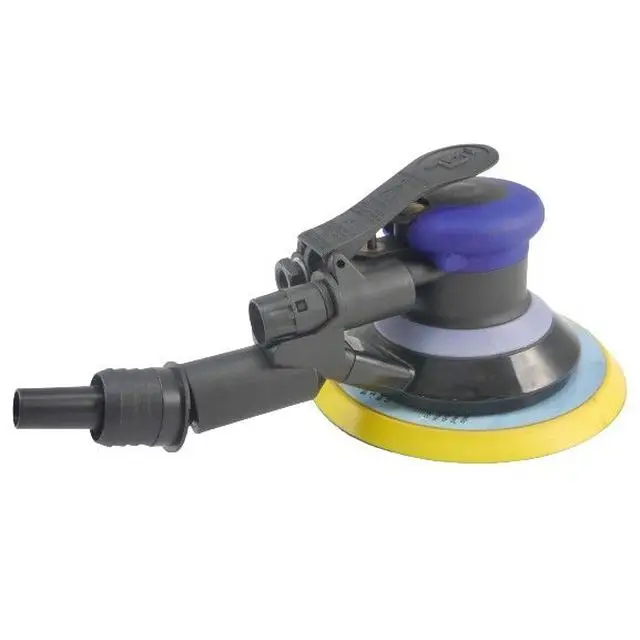 Portable High Performance 12000rpm 6 Inch Central-Vacuum Air Pneumatic Random Orbital Sander With Bottom Dust Cover