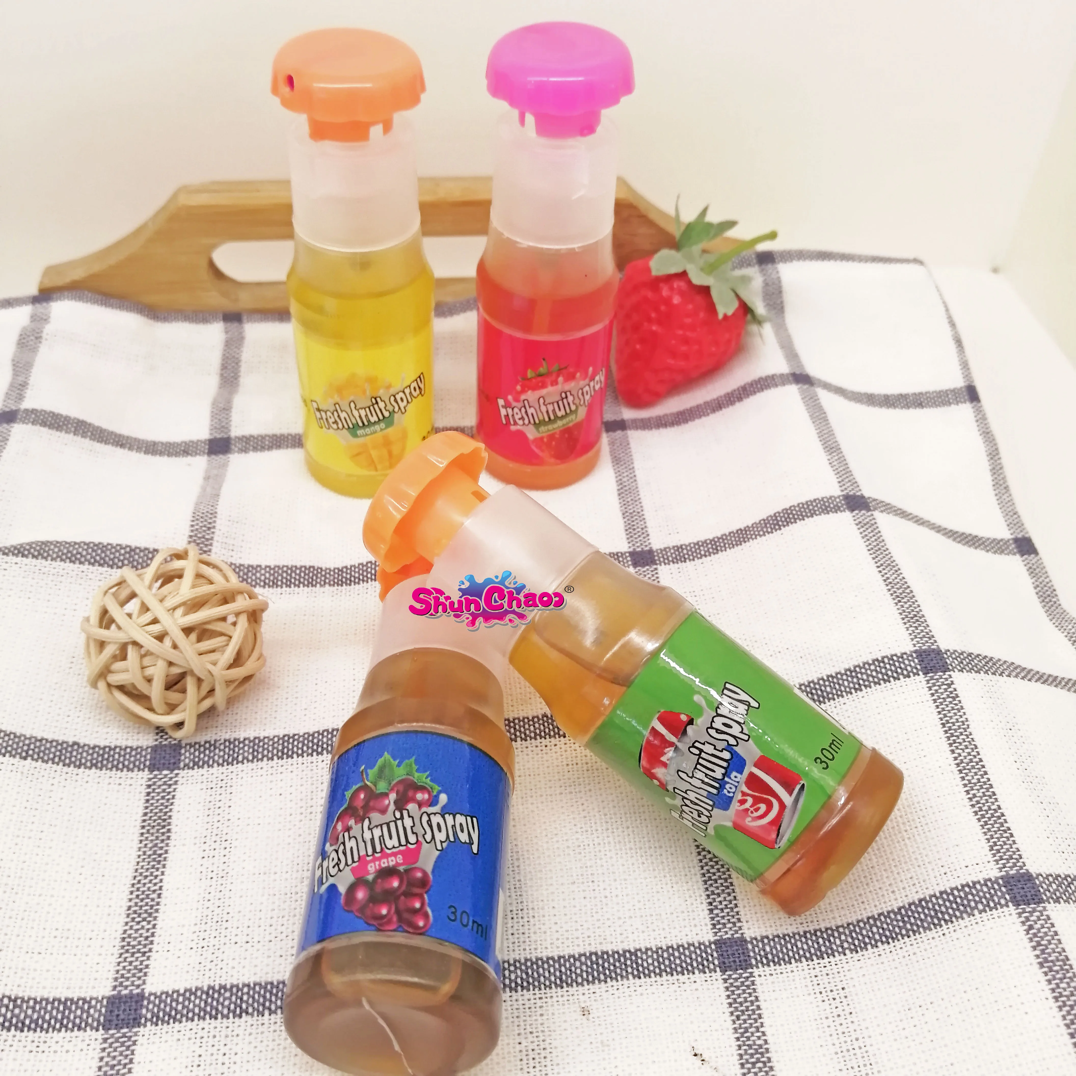 30PCS Cola Fruity Flavor Delicious And Funny  Snake  Liquid Spray Candy  Packing-Boxed confectionery