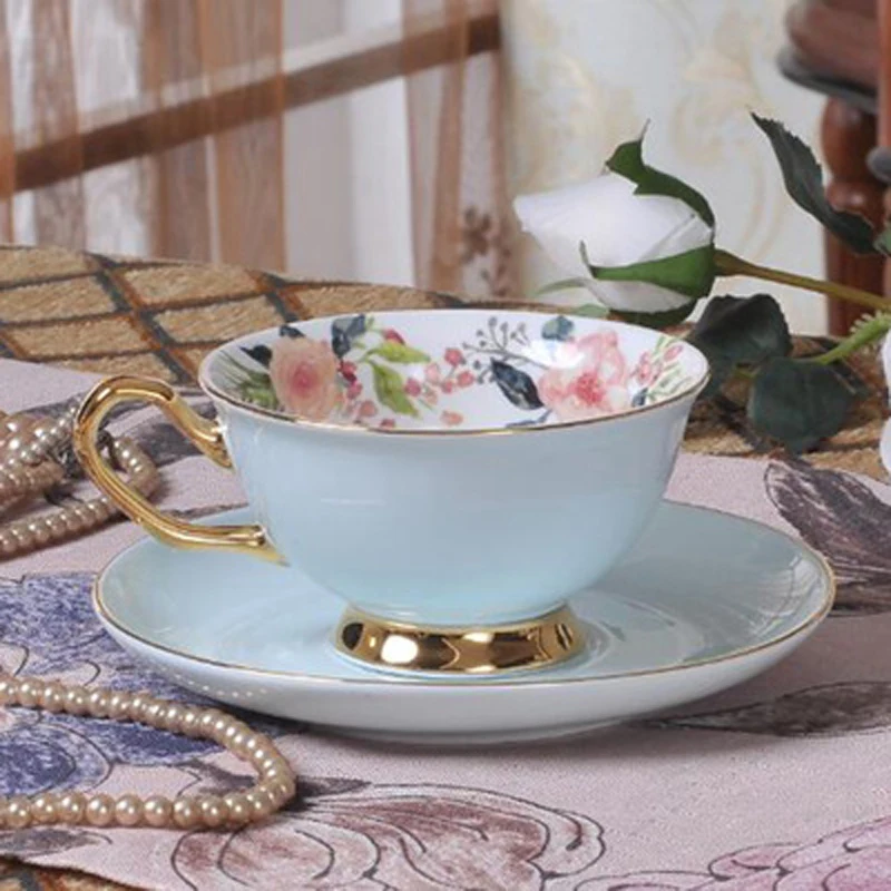 Superior Porcelain afternoon tea cup cups sets Ceramic Tableware Dinnerware Sets