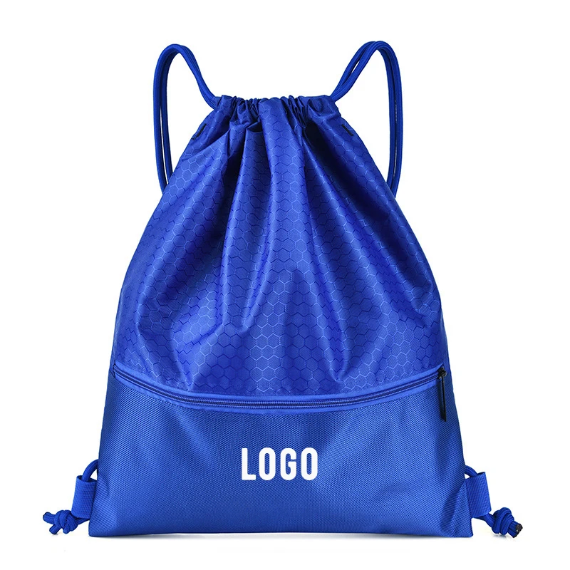 Custom Logo colorful nylon drawstring laundry bagl Makeup Pouch shopping Travel Nylon  Bag with logo