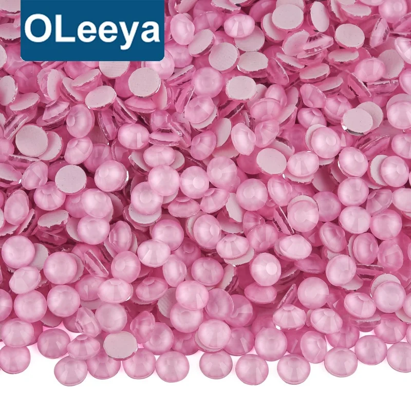 Oleeya Factory Wholesale New Lighter Light Pink Neon Crystals Hotfix Rhinestones Iron On Rhinestones For Garment Accessories