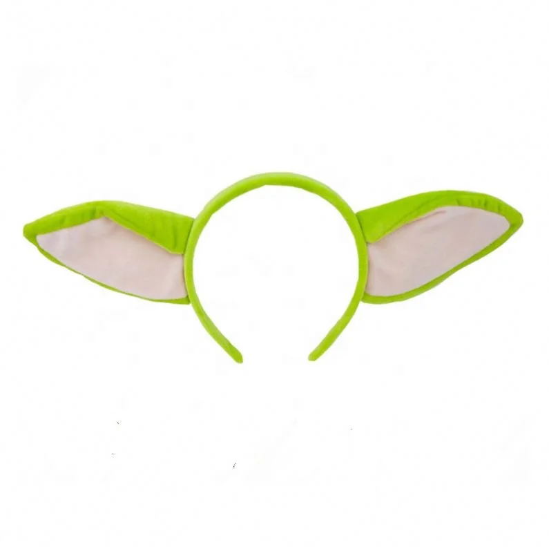 Halloween Alien Cosplay Costume Accessory Green Baby Yoda Ears Headband