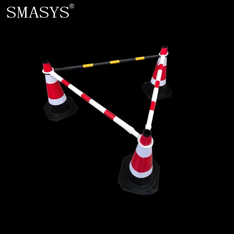 SMASYS отражающий пластиковый конусный соединитель цепи дорожный выдвижные конусные стержни баррикады