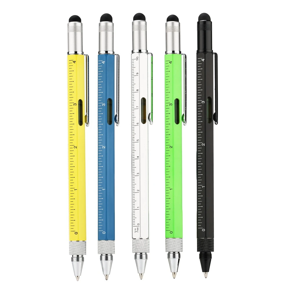 stock low price 4 inch copper  multi functional  6 in one Tool Pen