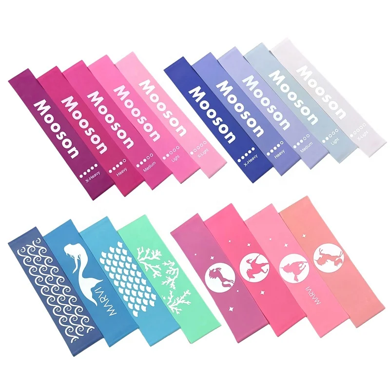 
Fitness Gum Custom LOGO Elastic Rubber Bands For Fitness Workout Equipment Training Exercise Gym Strength Latex Resistance Bands 