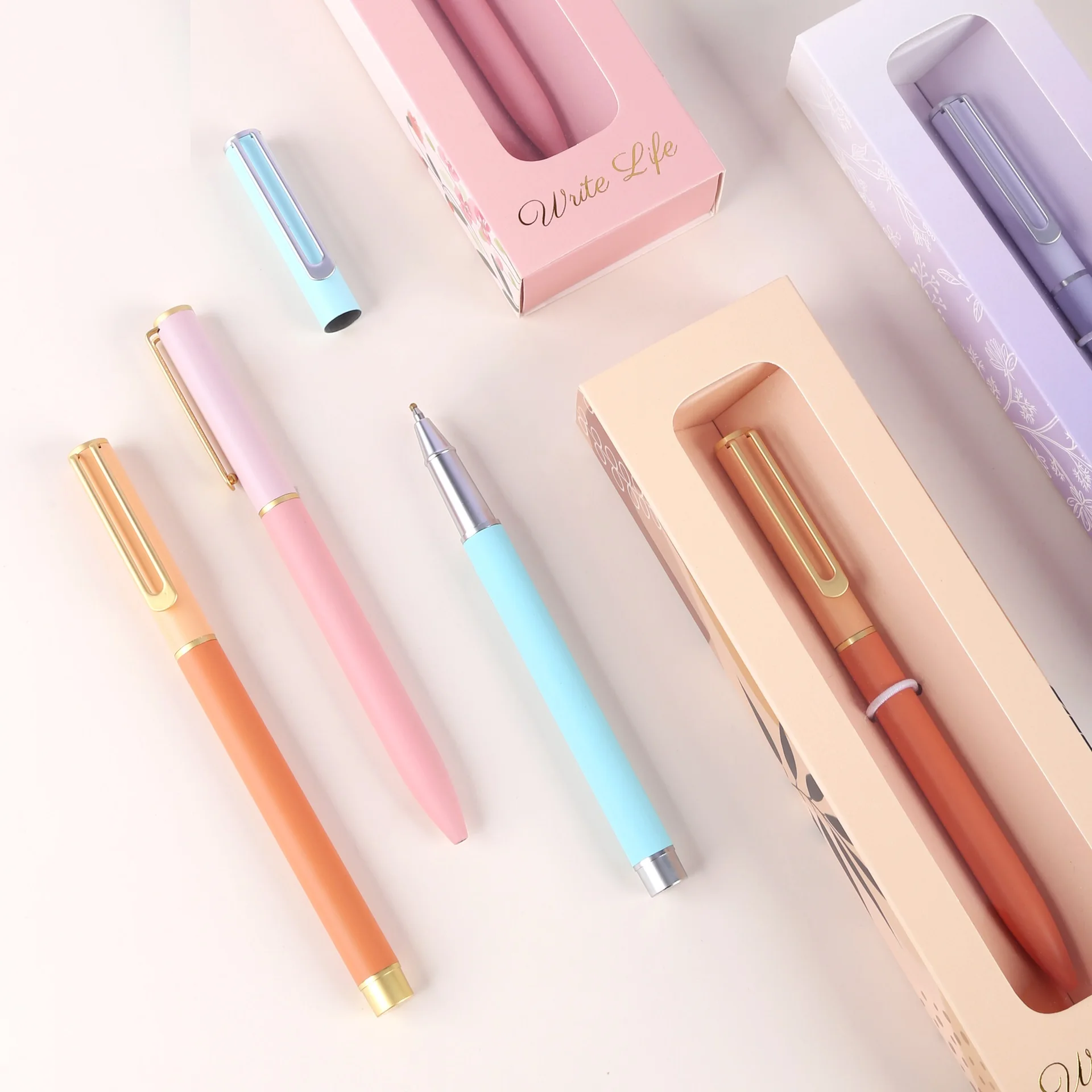 Custom simple and easy promotional metal ball point pen