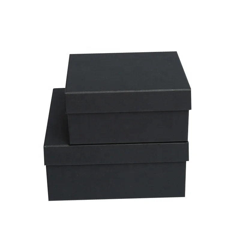 Recycle Petite Boite Cadeau Simple Cheap Heigh Quality Diy Design Black Cardcoard Private Custom Lid Paper Gift Box Packaging