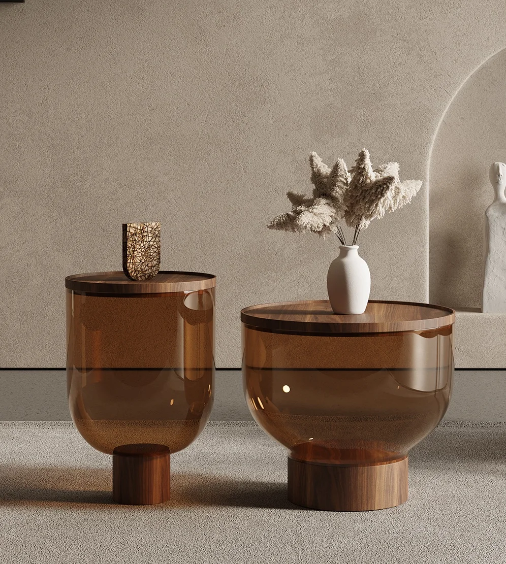 Coffee table refrigerator birch coffee table luxury   wooden  coffee tables