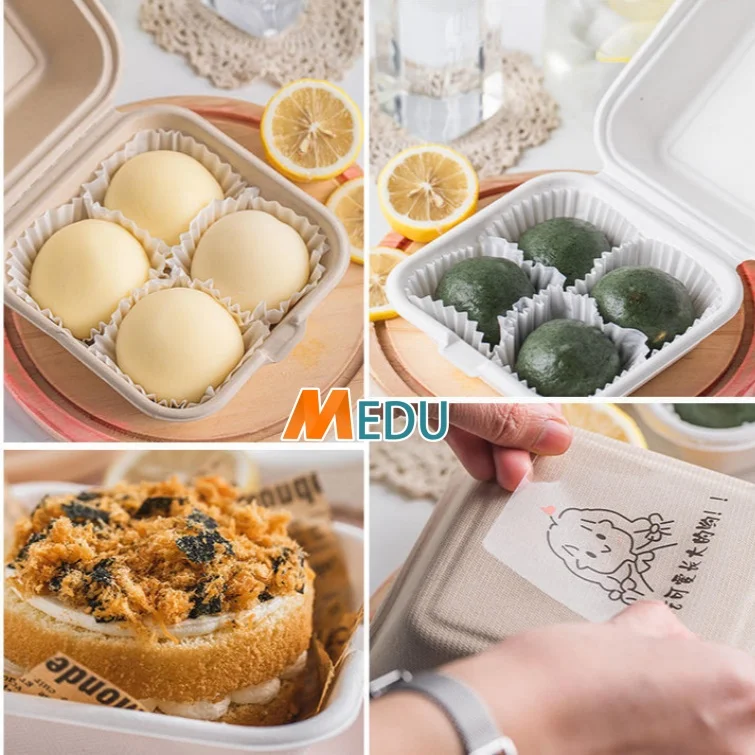 microwavable food grade restaurant disposable clamshell take away lunch food meal hamburger plastic packaging boxes