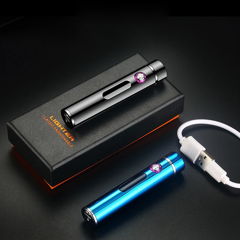 Electric Lighter USB Rechargeable Dual Arc Flameless Windproof Lighter