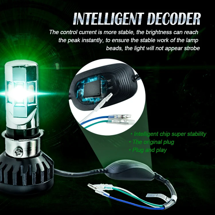 Супер яркость 6 боковой светящийся 360 градусов всенаправленный мотоциклетный светодиодный фонарь h4 ba20d S2 h6 p15d