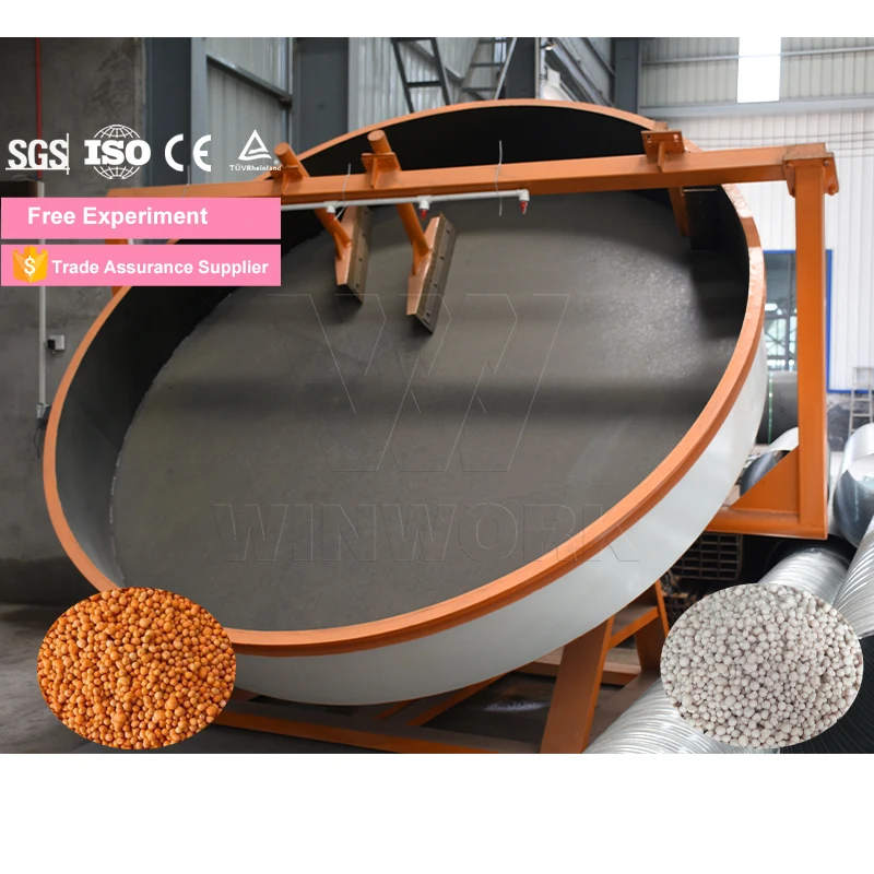 WINWORK Bentonite Disc Granulator Fertilizer Granulator Machine Micro Granule Fertilizer Machine