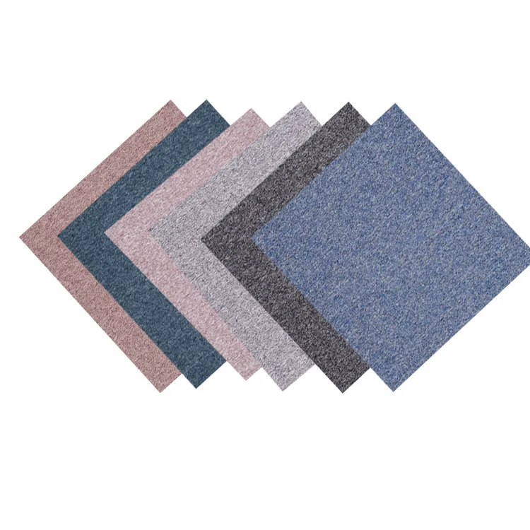 XNuoAo Cheap Price Office Commercial Bitumen Backing exhibition blue carpet tiles 50x50