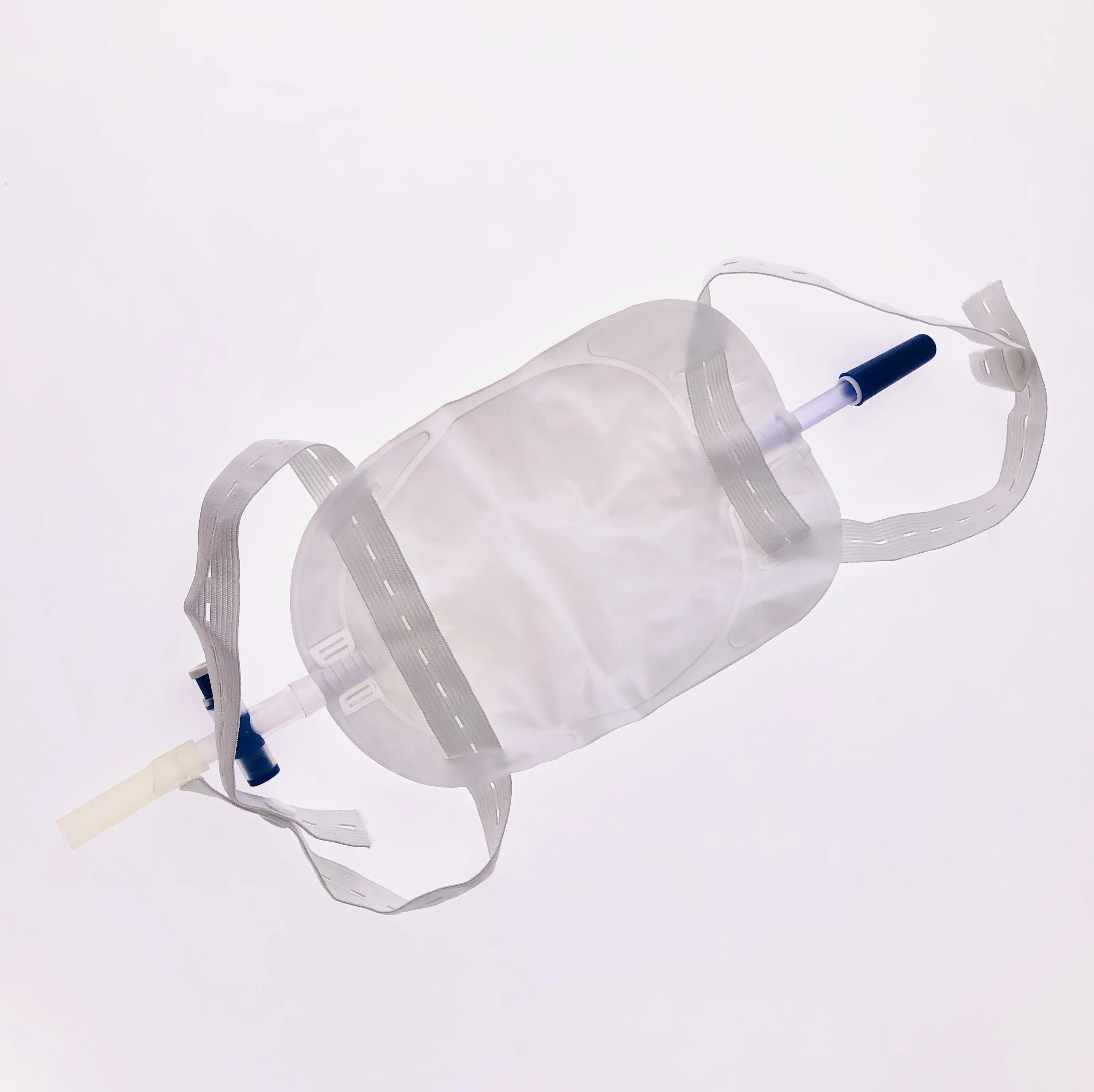 
Greatcare Medical Urine leg bag 350ML urinary drain bag with T valve and two belts 3cm tubes ellipse shape 