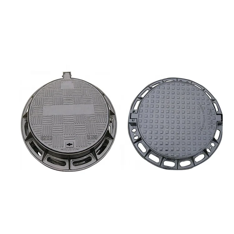 Hot Selling EN124 D400 Standard Customized Round Cast Iron Manhole Cover With Frame