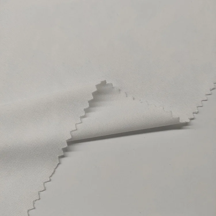 China Textile Manufacturer 100 Polyester Single Jersey Fabrics White Jersey Knit Fabric